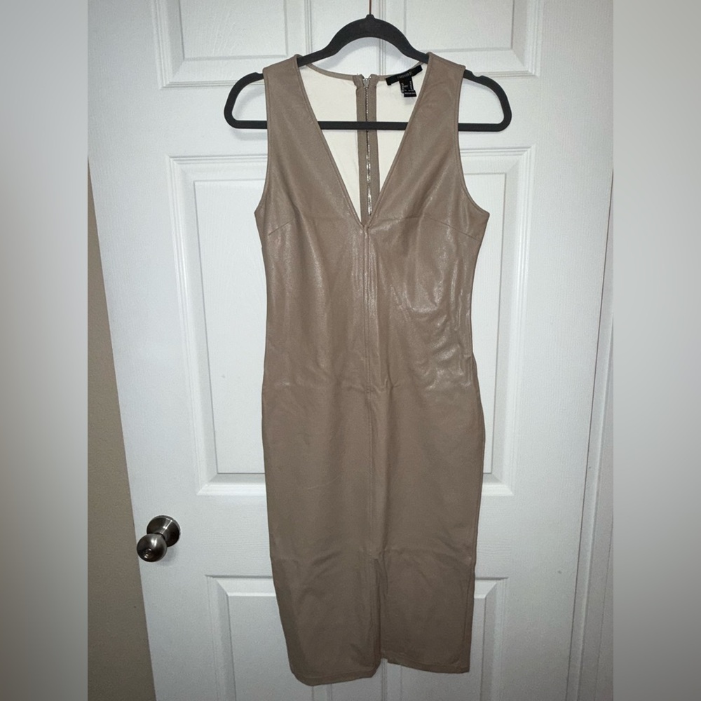 NWT Forever 21 Sleeveless Contour Dress | Tan | Medium